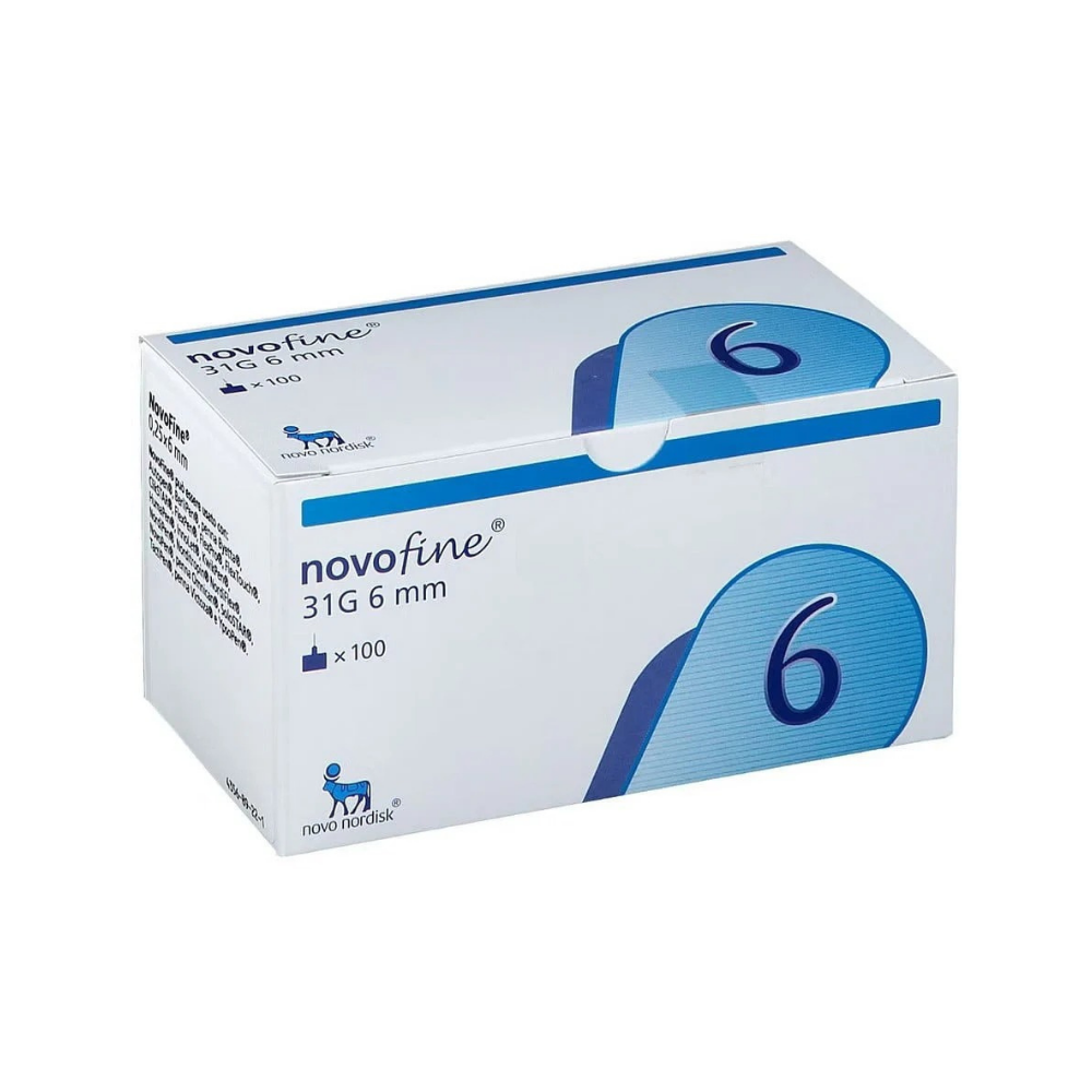 Novofine Pennaalden 0.25mm x 6mm 31G 100 stuks – Comfortabele en Pijnloze Insuline-Injecties