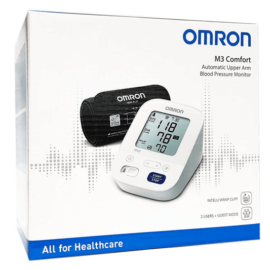 Omron M3 Comfort Bloeddrukmeter – Klinische Nauwkeurigheid en Comfortabele Thuisgebruik