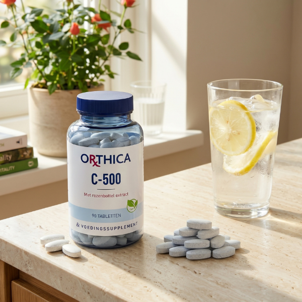 Orthica C-500 – Vitamine C voor Weerstand en Energie | 90 Tabletten