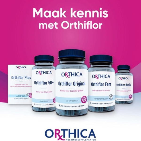 Orthica Orthiflor Kauw (Probiotica Voedingssupplement) – 60 Tabletten | Probiotica Voedingssupplement in Smakelijke Kauwtabletten