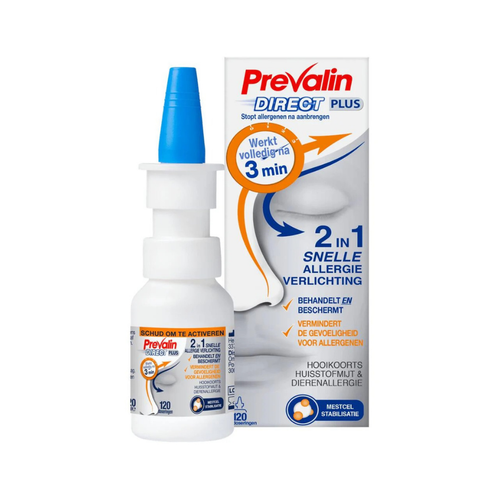 Prevalin Direct Plus Hooikoorts Neusspray 20ml - Snelle Verlichting van Hooikoortsklachten