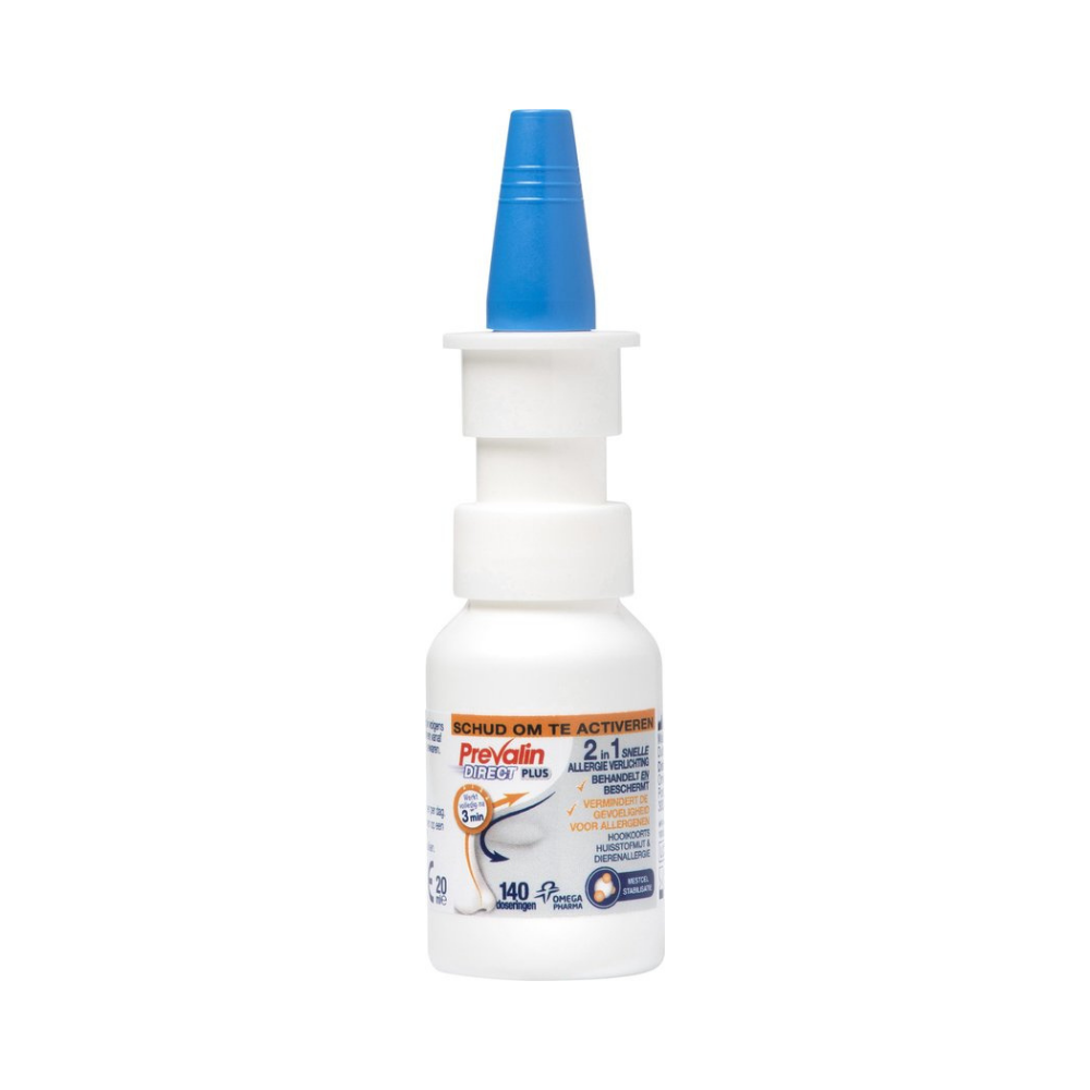 Prevalin Direct Plus Hooikoorts Neusspray 20ml - Snelle Verlichting van Hooikoortsklachten