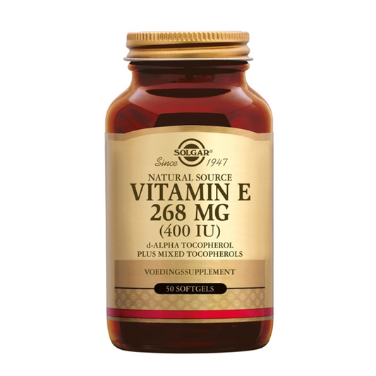 Solgar Vitamin E 268 mg/400 IU Complex 50 softgels– Voor Bescherming van Gezonde Lichaamscellen