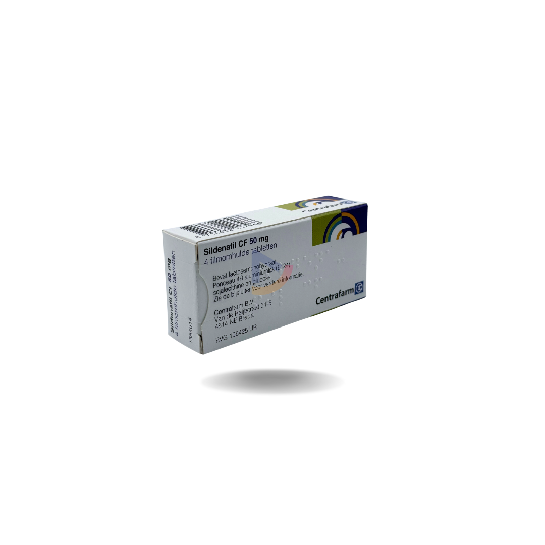 Sildenafil 50 mg – Hulp bij erectieproblemen (4 tabletten op recept)