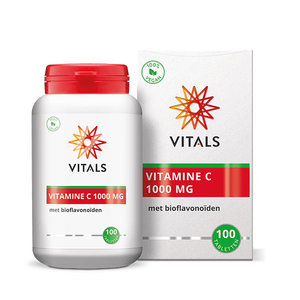 Vitals Vitamine C Tabletten 1000 mg – 100 stuks | Weerstand