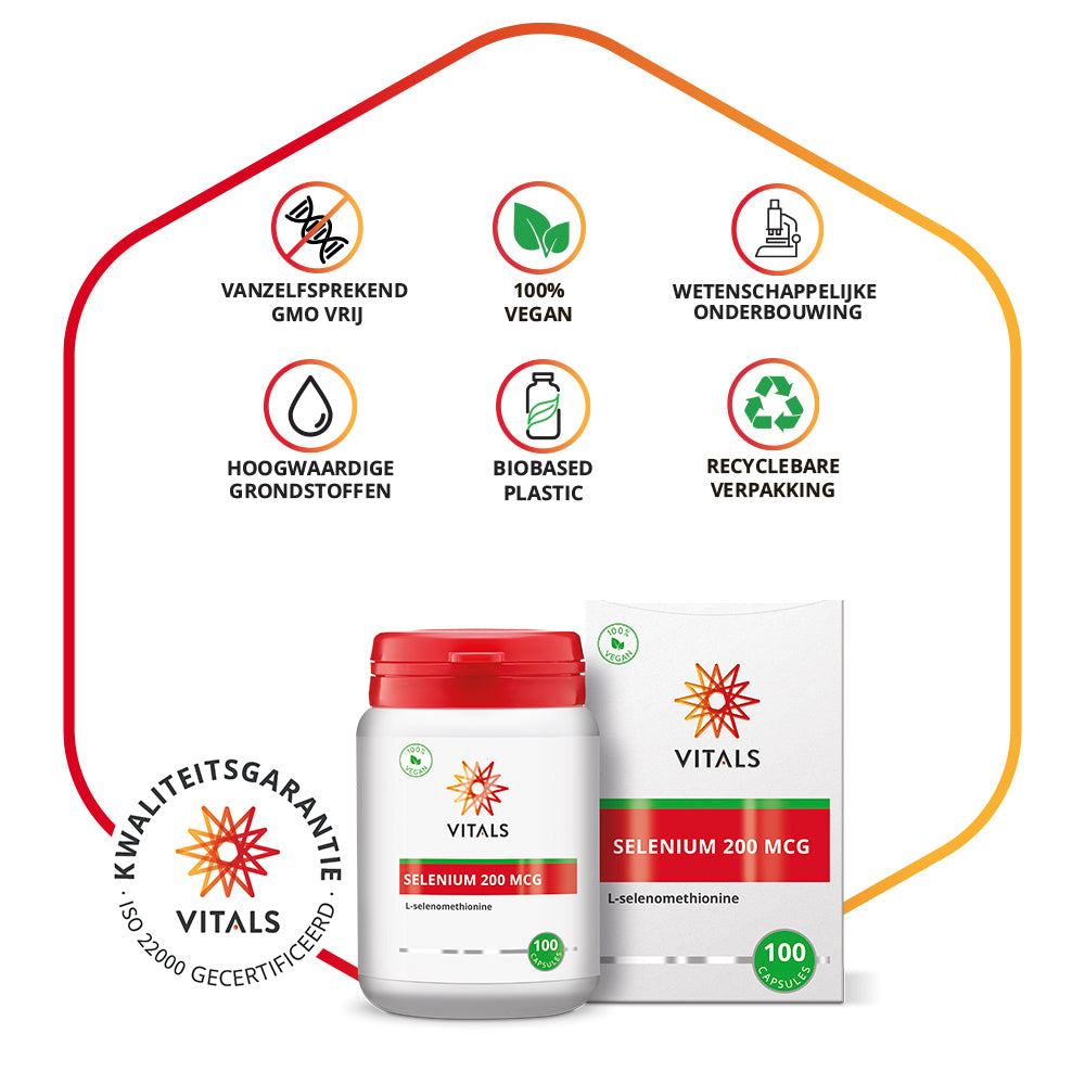 Vitals Selenium Capsules 200 mcg – 100 stuks | Weerstand