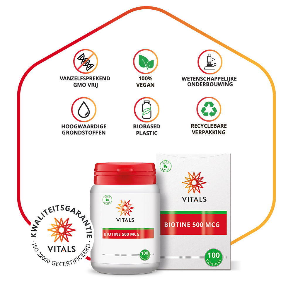 Vitals Biotine 500 mcg 100 capsules