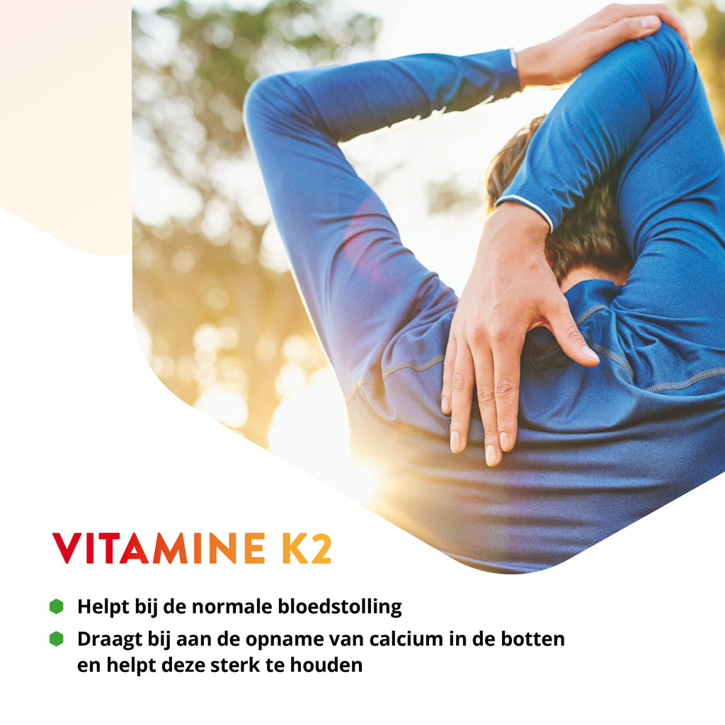 Vitals Vitamine K2 Capsules 180 mcg – 60 stuks | Weerstand