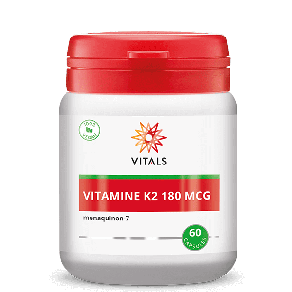 Vitals Vitamine K2 Capsules 180 mcg – 60 stuks | Weerstand