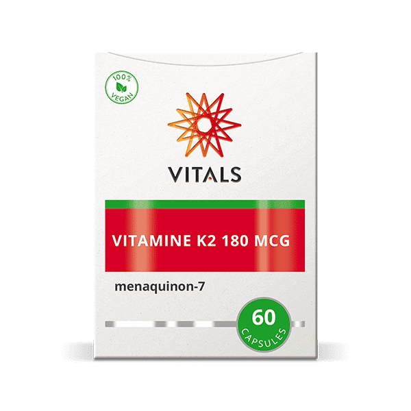 Vitals Vitamine K2 Capsules 180 mcg – 60 stuks | Weerstand
