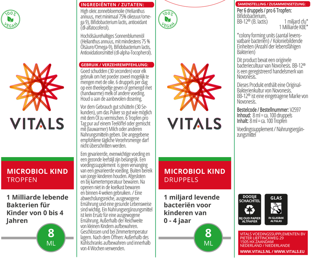 Vitals Microbiol Kind Druppels 100 druppels