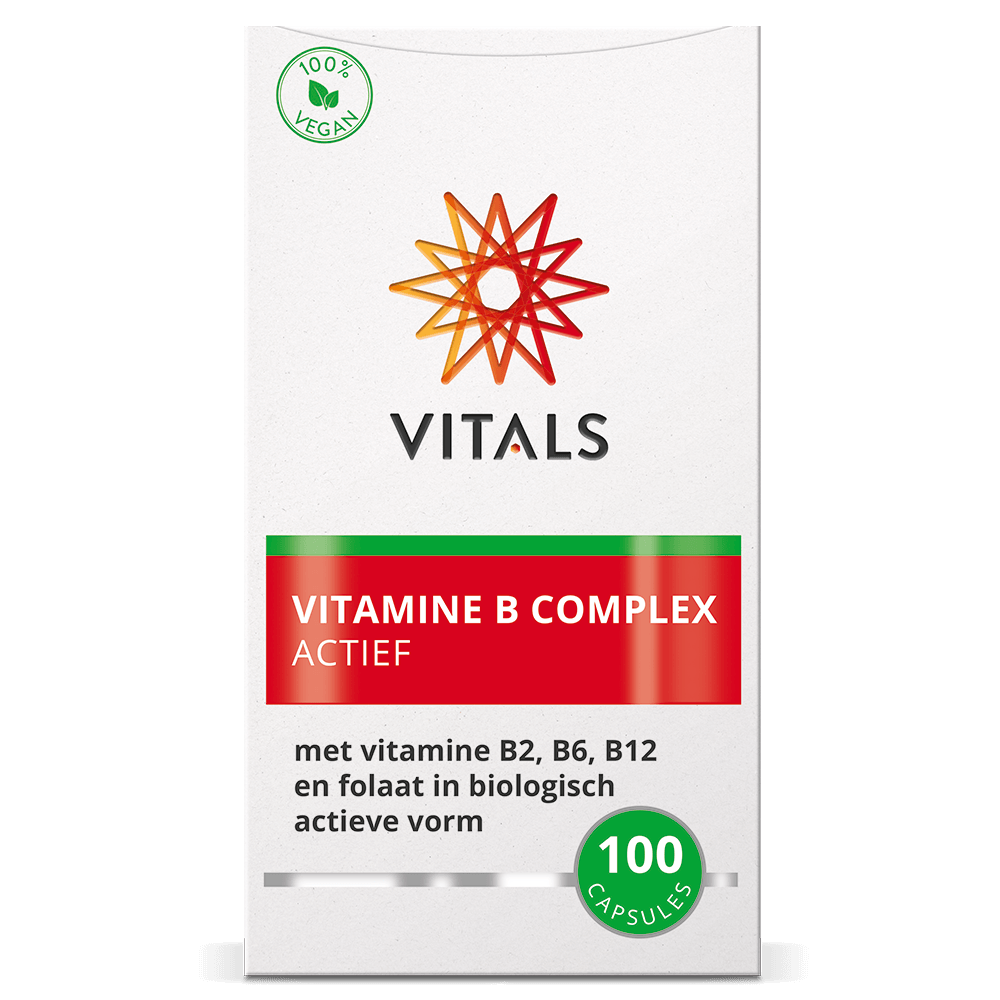Vitals Vitamine B Complex Actief Capsules – 100 stuks | Brein
