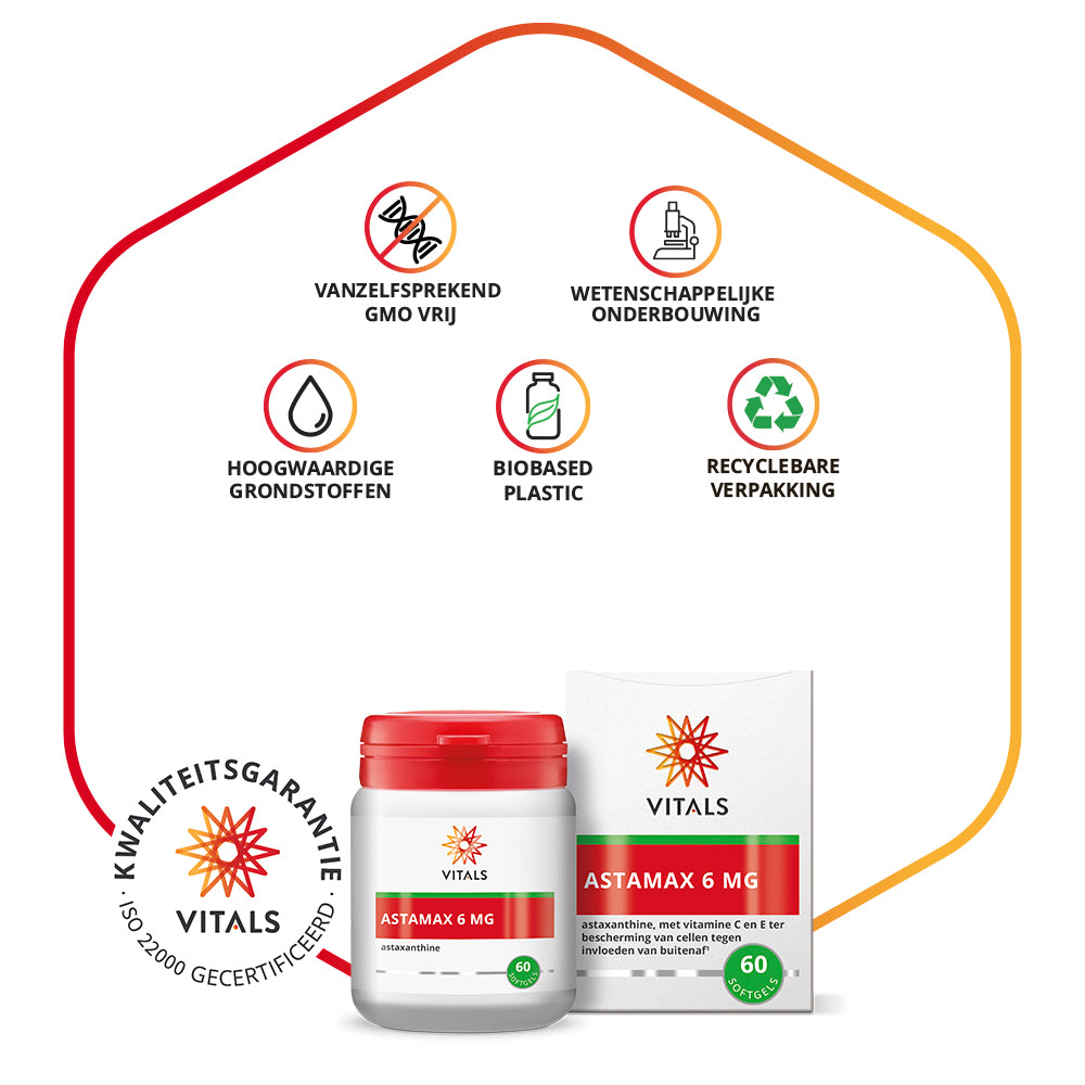 Vitals Astamax Softgels 6 mg – 60 stuks | Weerstand