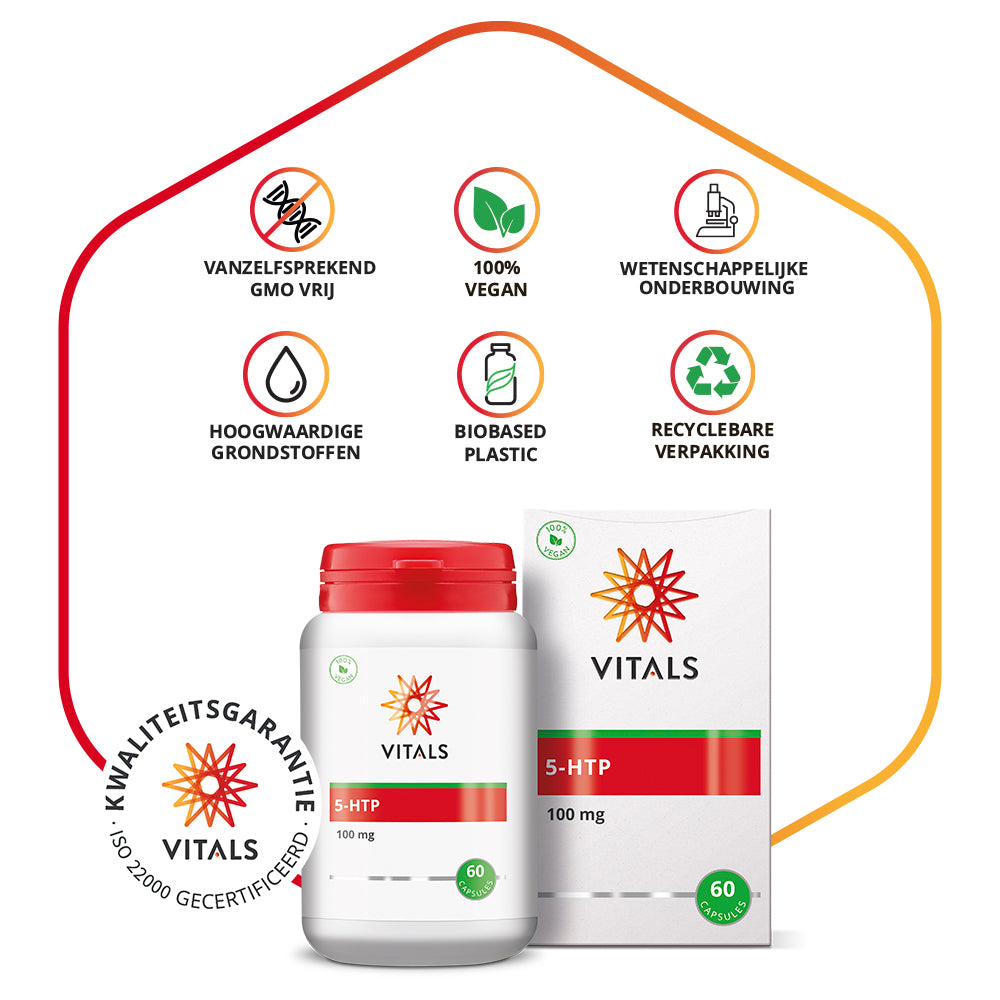 Vitals 5-HTP Capsules – 60 stuks | Stress