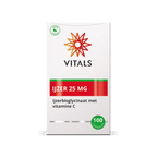 Vitals IJzer 25 mg met Vitamine C Capsules – 100 stuks | Weerstand