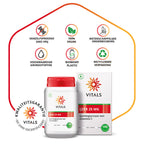Vitals IJzer 25 mg met Vitamine C Capsules – 100 stuks | Weerstand