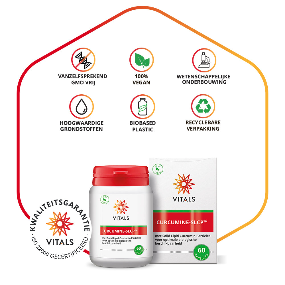 Vitals Curcumine-SLCP met Longvida Capsules – 60 stuks | Weerstand