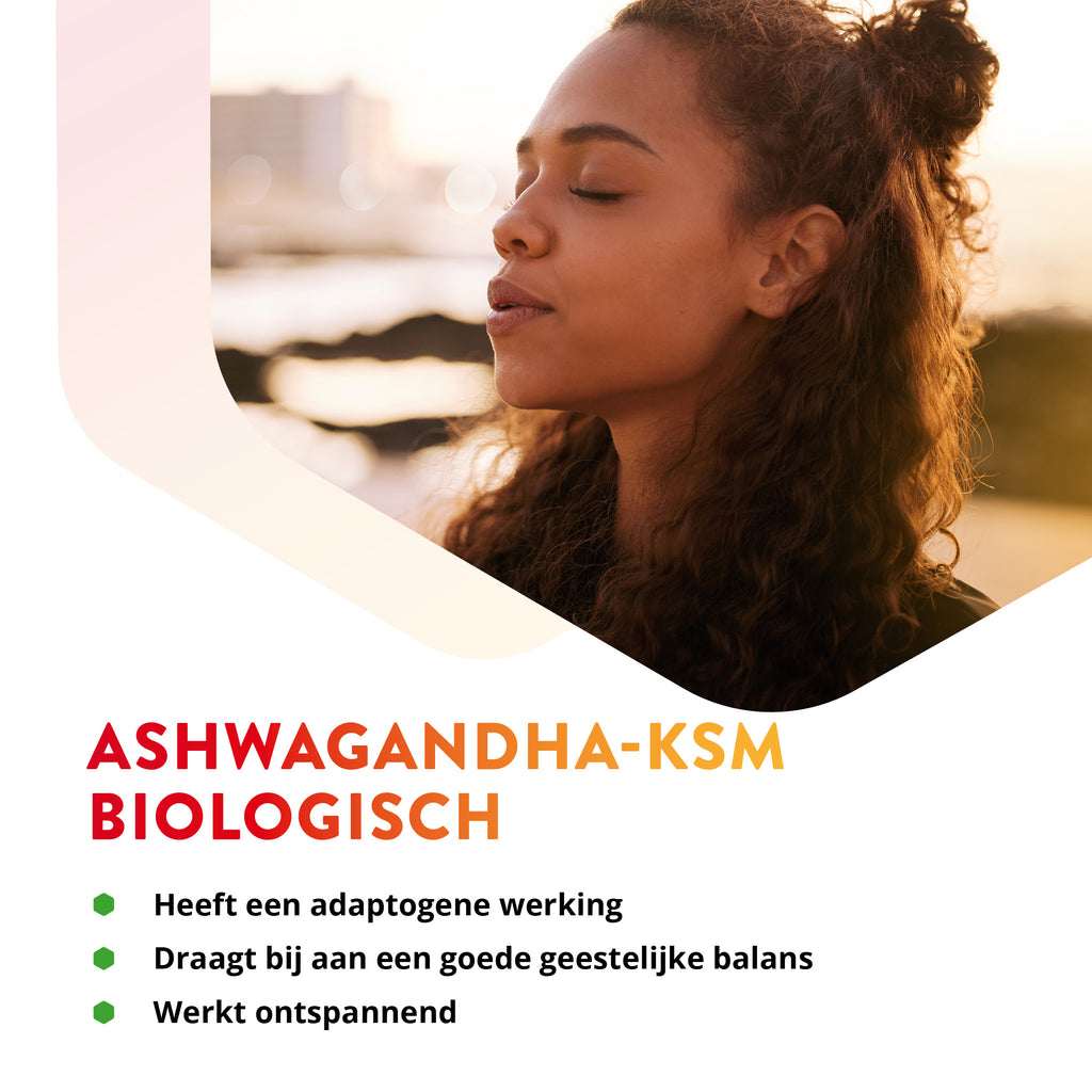 Vitals Ashwagandha-KSM Biologisch Capsules – 60 stuks | Stress