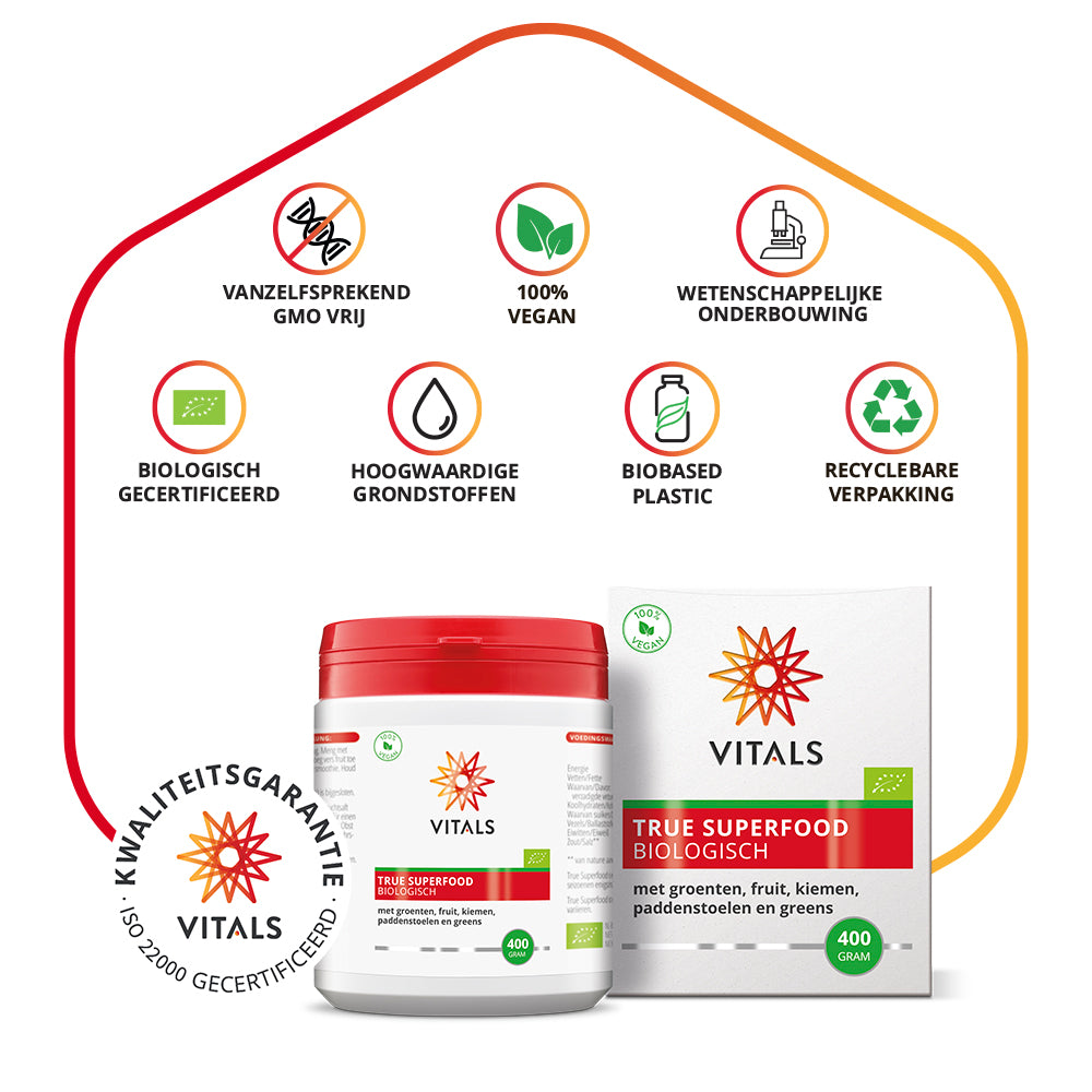 Vitals True Superfood Biologisch Poeder – 400 gram | Weerstand