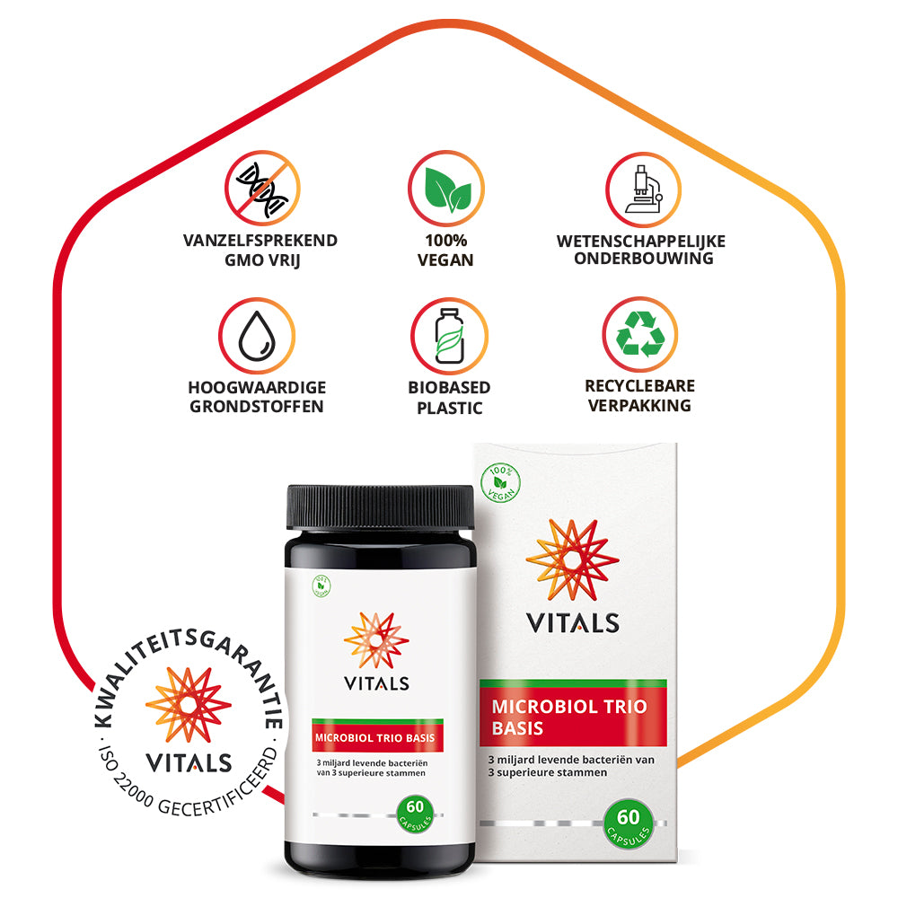 Vitals Microbiol Trio Basis Capsules – 60 stuks | Spijsvertering