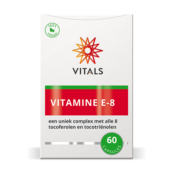 Vitals Vitamine E-8 Capsules – 60 stuks | Weerstand