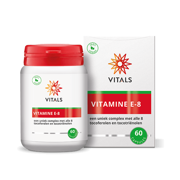 Vitals Vitamine E-8 Capsules – 60 stuks | Weerstand