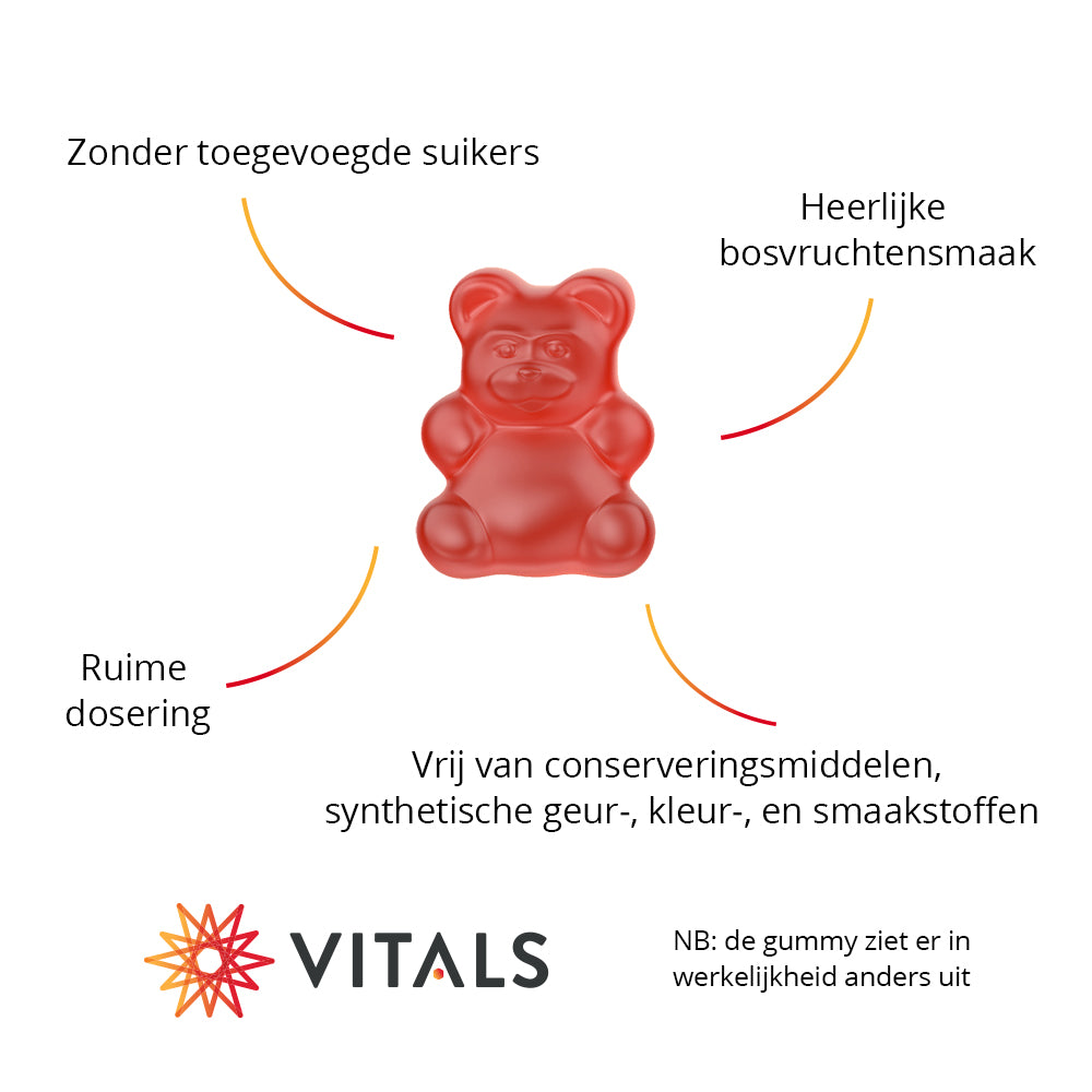 Vitals Vitamine C + D3 Gummies 60 gummies