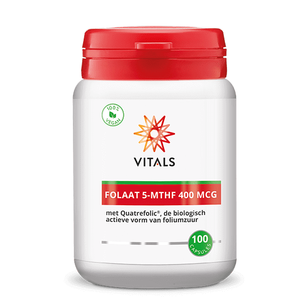 Vitals Folaat 5-MTHF Capsules 400 mcg – 100 stuks | Brein