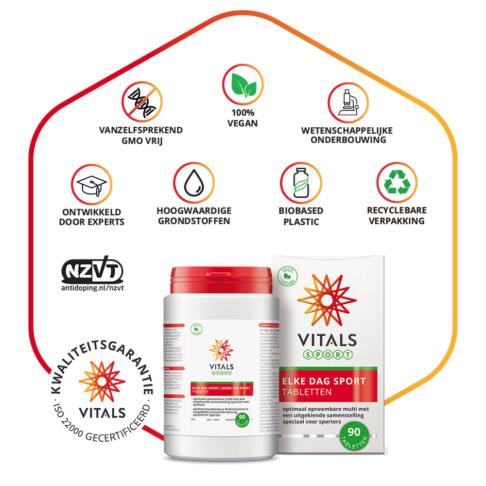 Vitals Elke Dag Sport Tabletten – 90 stuks | Sport