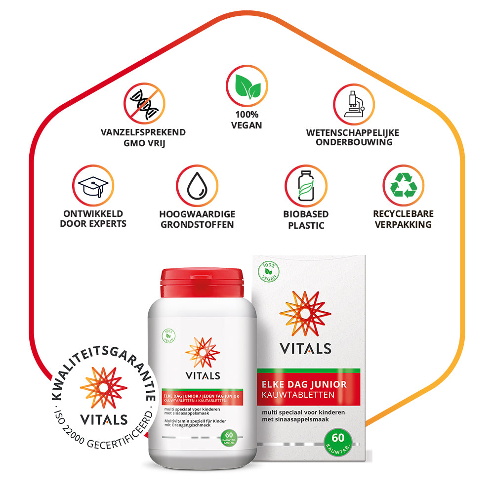Vitals Elke Dag Junior 60 kauwtabletten