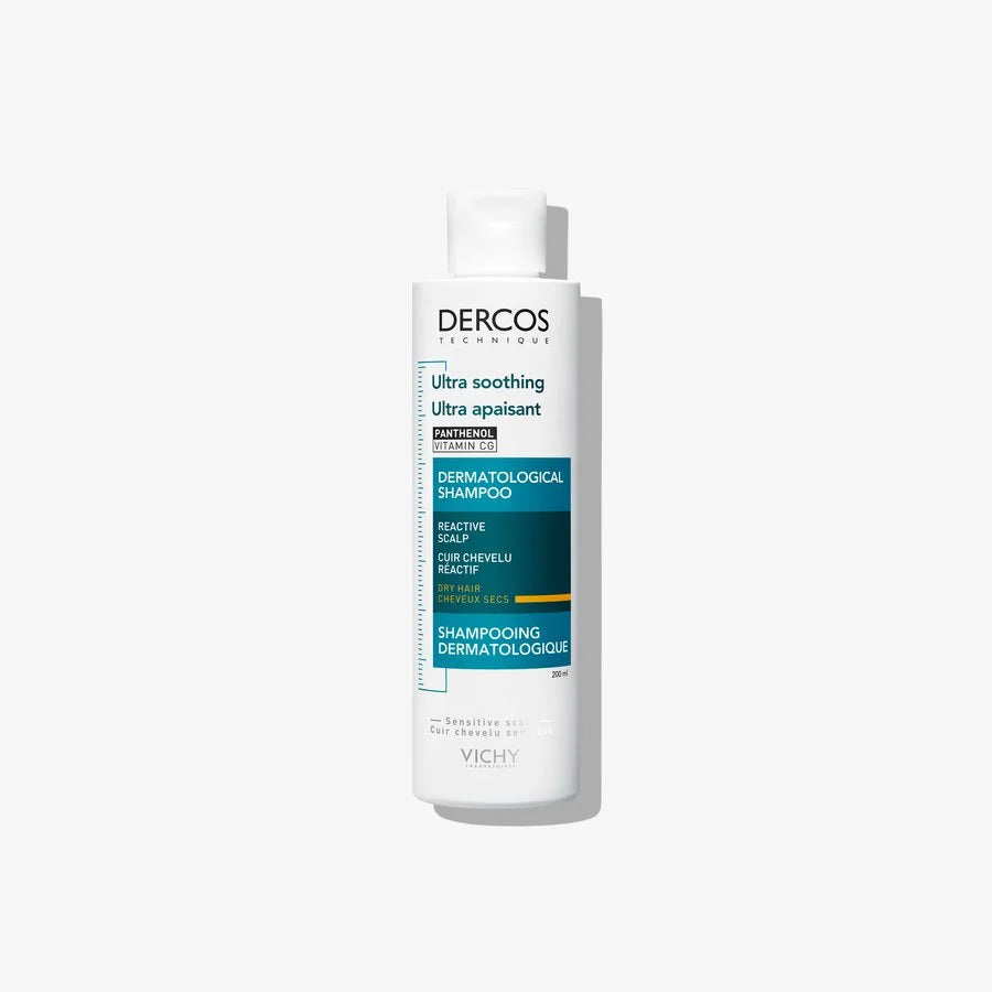 Vichy Dercos Ultrakalmerende Shampoo Droog Haar 200ml – Voor de Reactieve Hoofdhuid