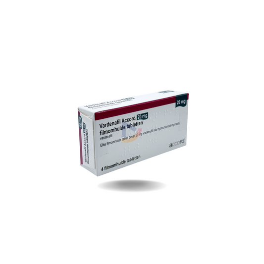 Vardenafil 20 mg – krachtige oplossing bij erectieproblemen (4 tabletten)