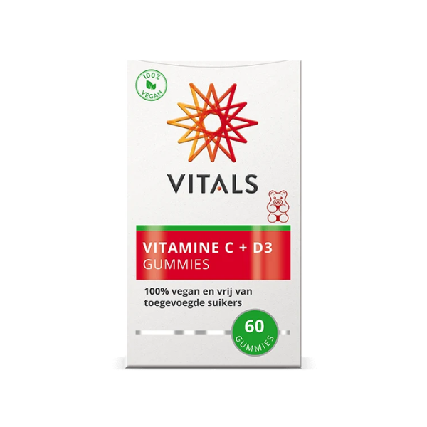 Vitals Vitamine C + D3 Gummies 60 gummies