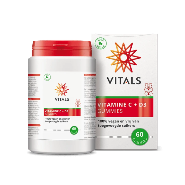Vitals Vitamine C + D3 Gummies 60 gummies