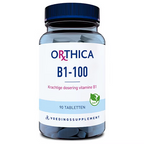 Orthica B1-100 – 90 tabletten | Hoge dosering vitamine B1 voor energie, hart en zenuwstelsel