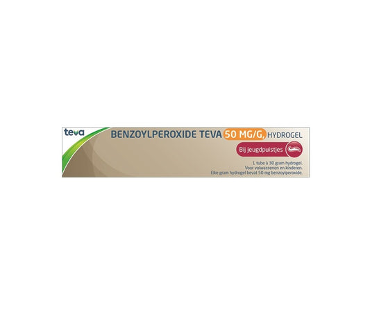 Benzoylperoxide Teva Hydrogel 5% – Effectieve Behandeling tegen Acne en Mee-eters