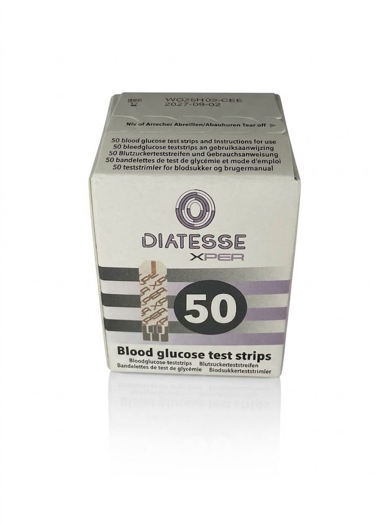 Diatesse XPER Teststrips – 50 Stuks voor Snel en Betrouwbaar Bloedglucosemeting