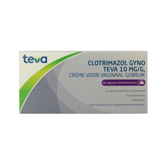 Clotrimazol Gyno Teva 10 mg/g – 50g crème voor vaginale schimmelinfecties