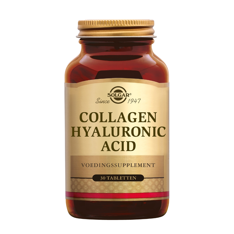 Solgar Collagen Hyaluronic Acid Complex 30 tabletten – Voor Stevige Huid en Hydratatie
