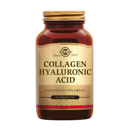 Solgar Collagen Hyaluronic Acid Complex 30 tabletten – Voor Stevige Huid en Hydratatie