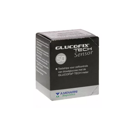 Glucofix Tech Sensor Teststrips – 50 Stuks voor Nauwkeurige en Betrouwbare Glucosemetingen
