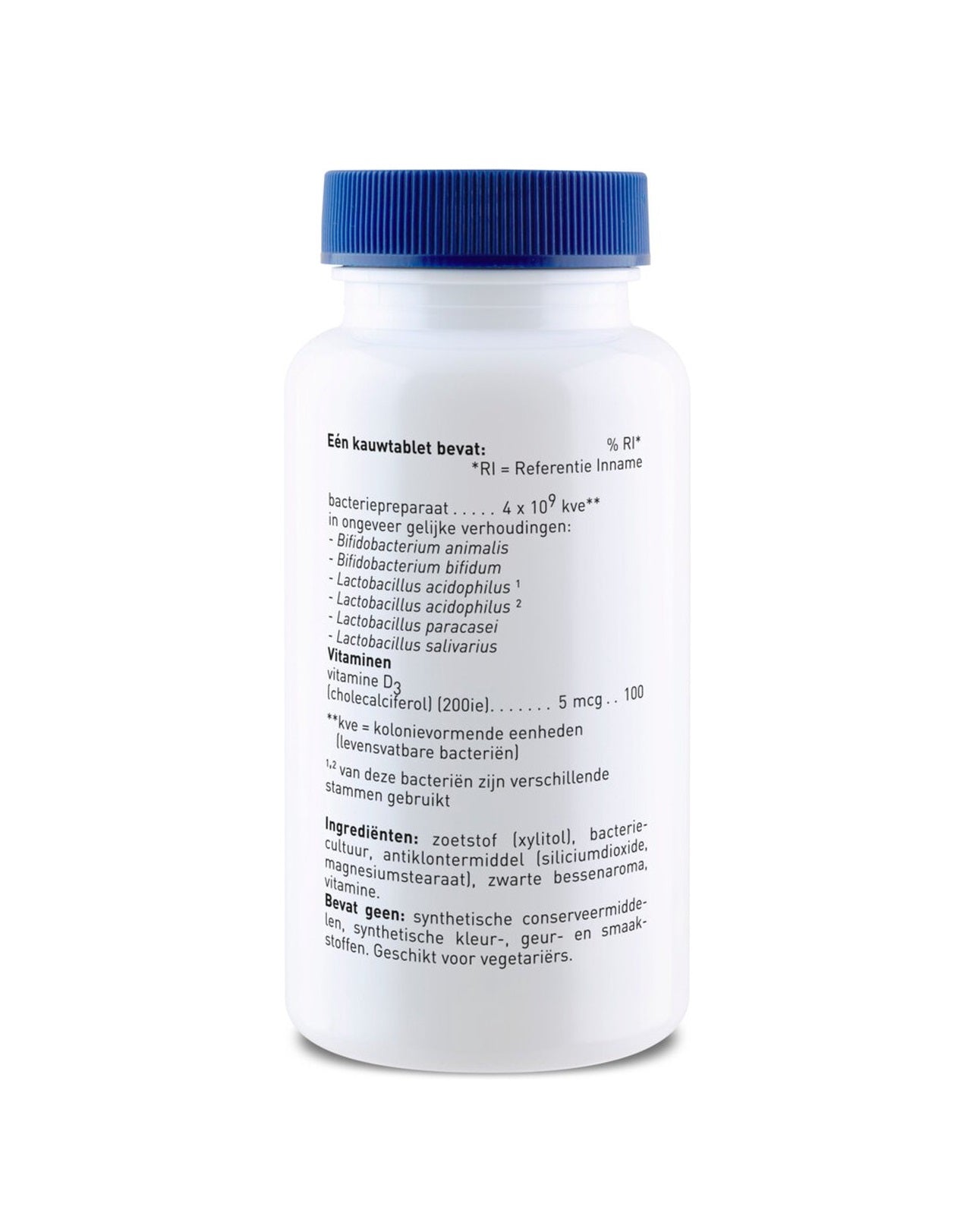 Orthica Orthiflor Kauw (Probiotica Voedingssupplement) – 60 Tabletten | Probiotica Voedingssupplement in Smakelijke Kauwtabletten