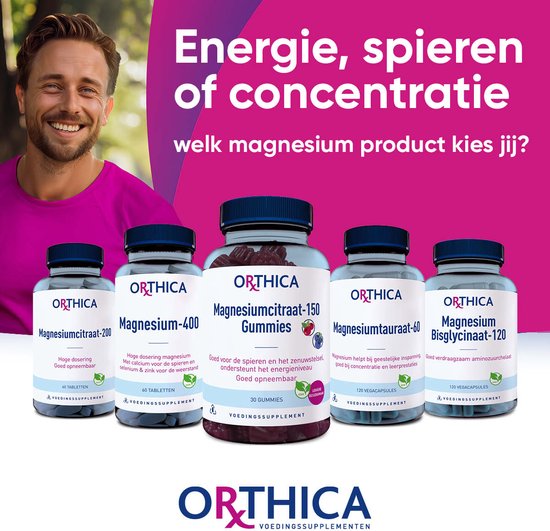 Orthica Magnesium-400 Tabletten – 60 stuks | Stress