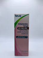 Minoxidil Teva 20mg/ml – 100ml haargroeimiddel voor erfelijke haaruitval bij mannen en vrouwen
