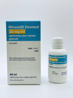 Minoxidil Xiromed 20mg/ml – 60ml haargroeimiddel bij beginnende haaruitval voor mannen en vrouwen