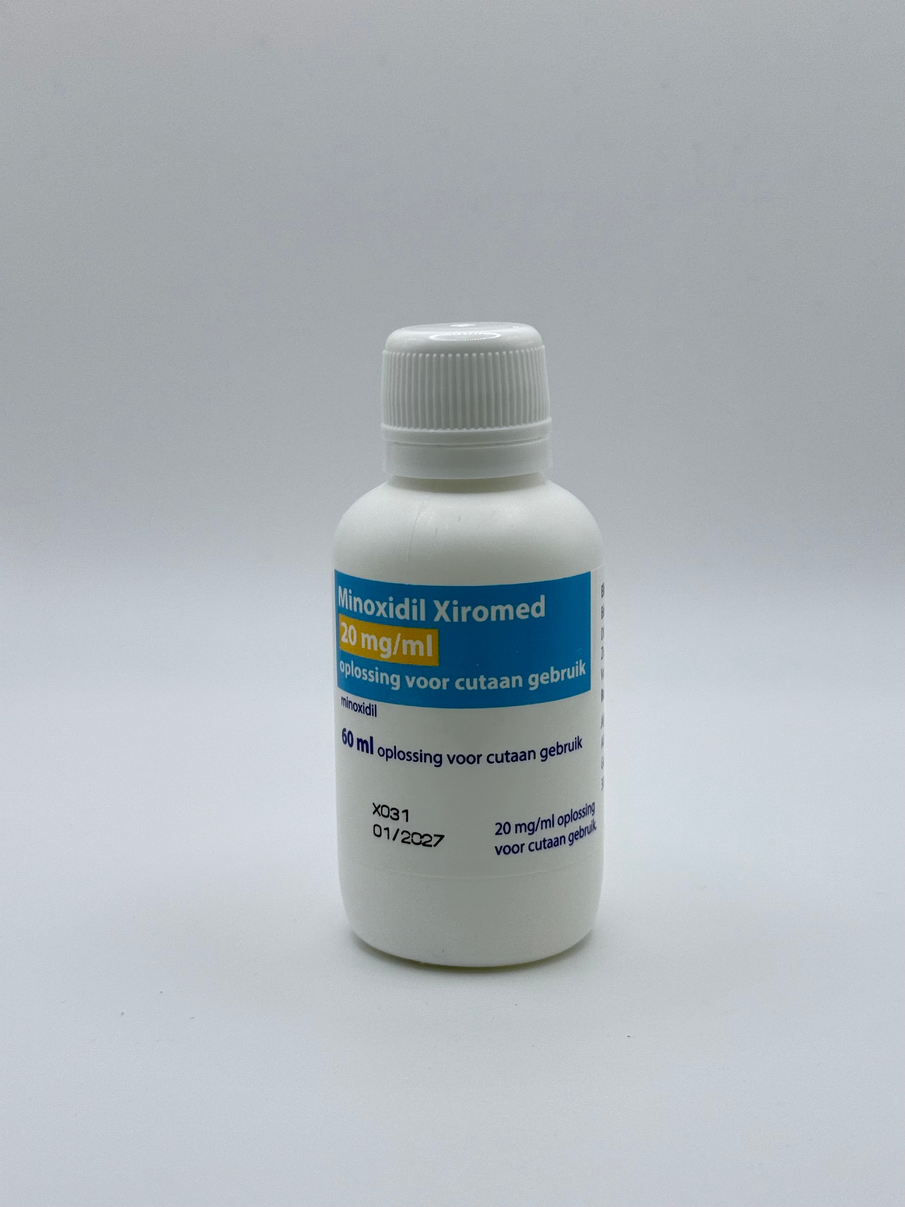 Minoxidil Xiromed 20mg/ml – 60ml haargroeimiddel bij beginnende haaruitval voor mannen en vrouwen