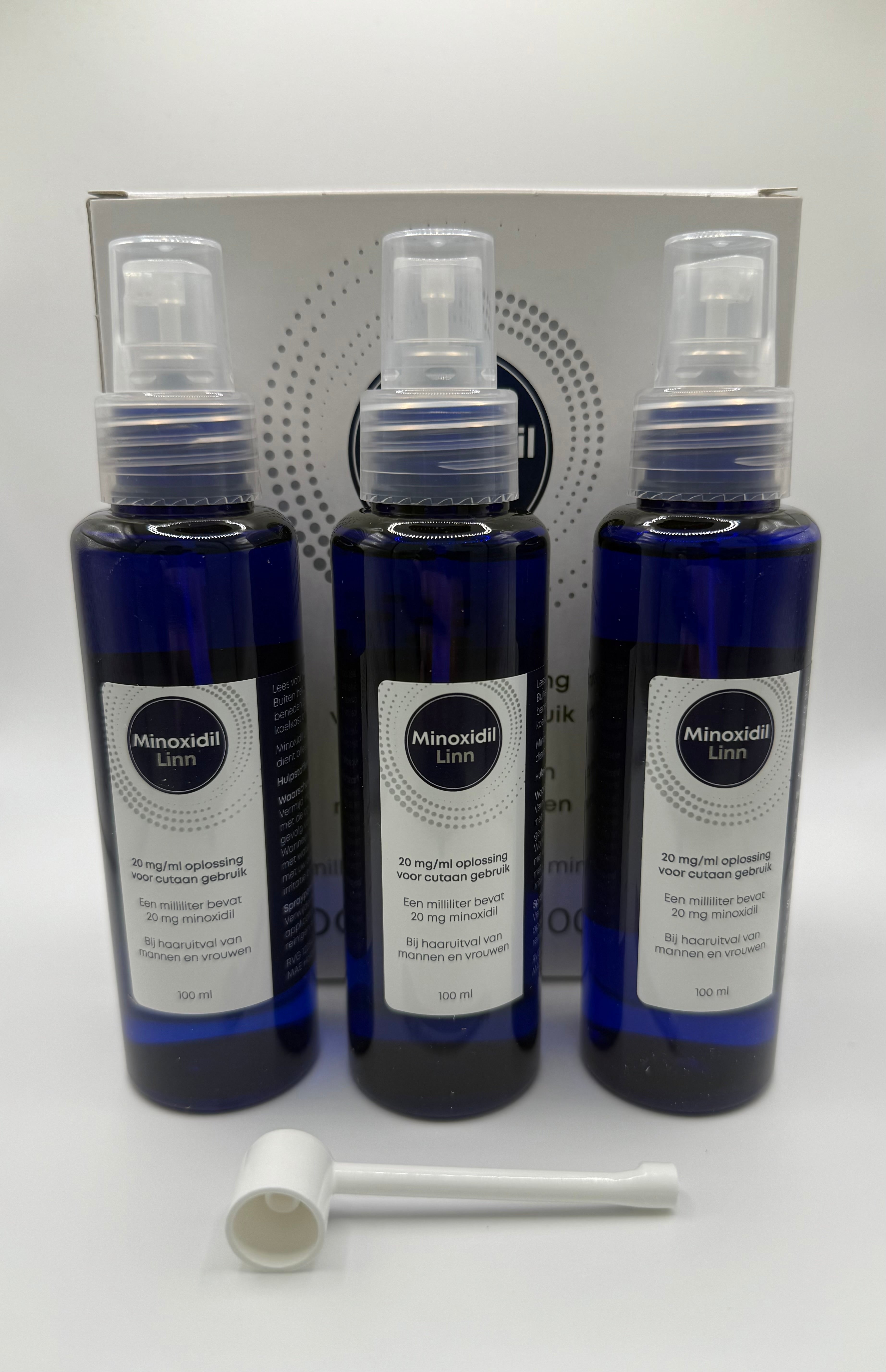 Minoxidil Linn 2% oplossing 300ml – Voor vrouwen met haaruitval via onze apotheek