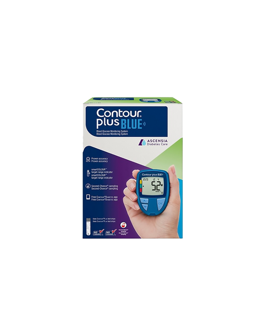 Contour Plus BLUE Glucosemeter – Nauwkeurige en Gebruiksvriendelijke Bloedglucosemetingen