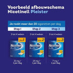 Nicotinell Nicotinepleisters Stap 1 – 21mg/24u – Stoppen met roken met 24-uurs werking - 7 pleisters
