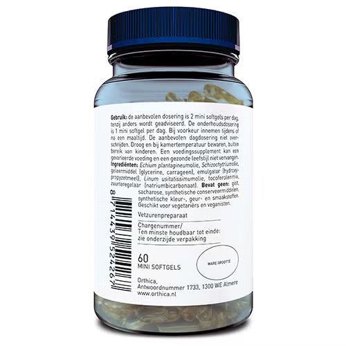 Orthica Vegan Omega-3 Capsules – 60 stuks | Brein